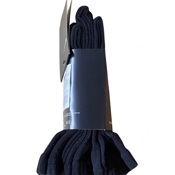 Nike Everyday Cotton Lightweight Crew Socks Black 3 packs x9 socks - Picture 4 of 4